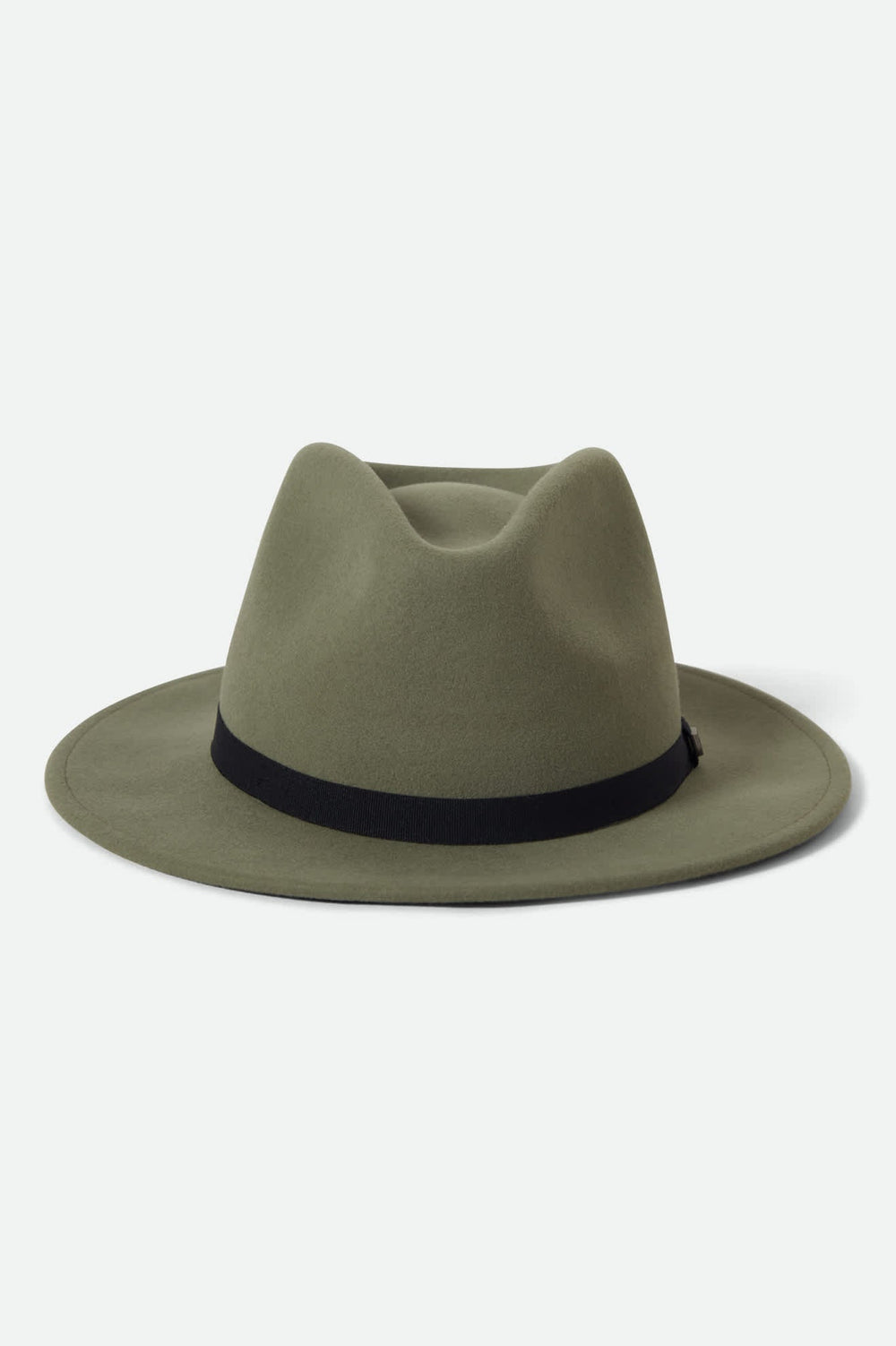 Unisex Messer Packable Fedora in Olive Surplus/Black