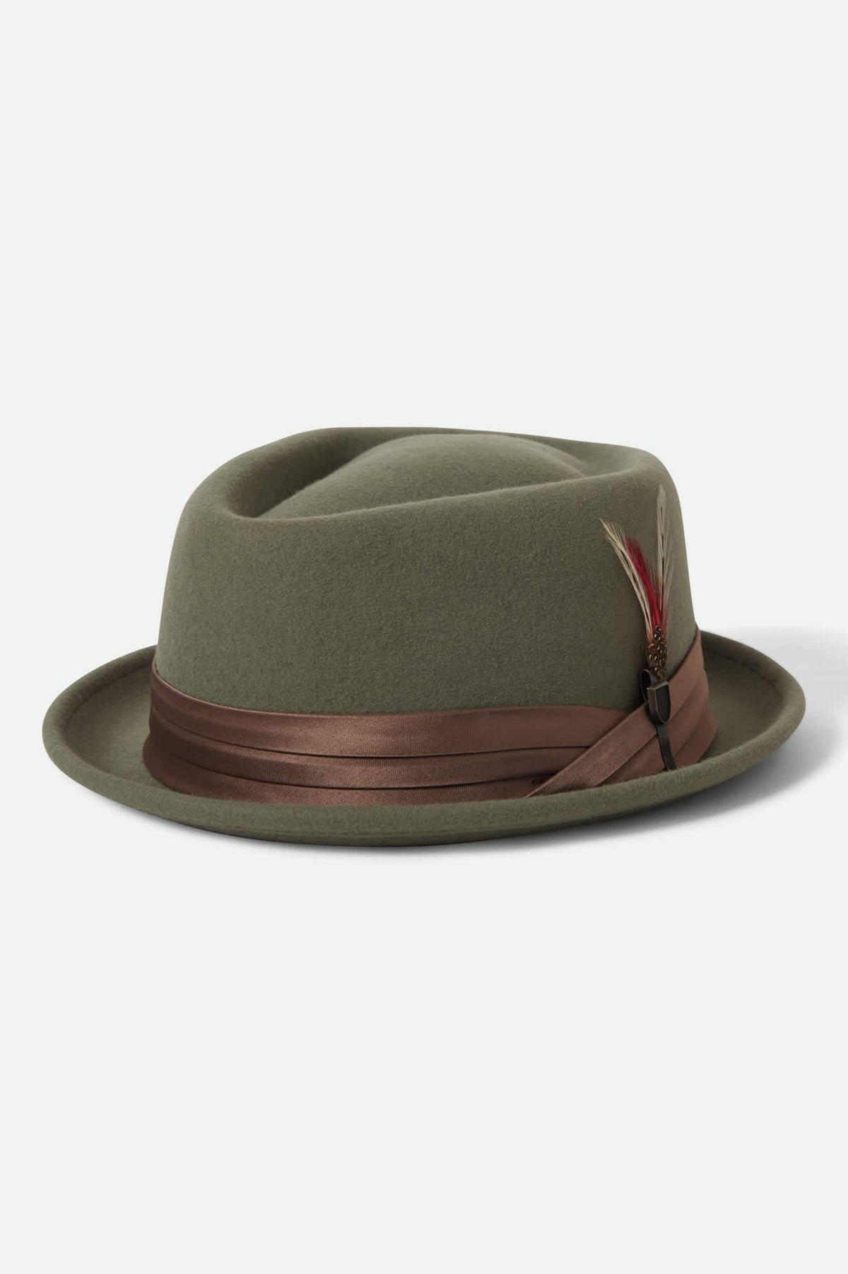 Unisex Stout Pork Pie in Olive Surplus/Bronze
