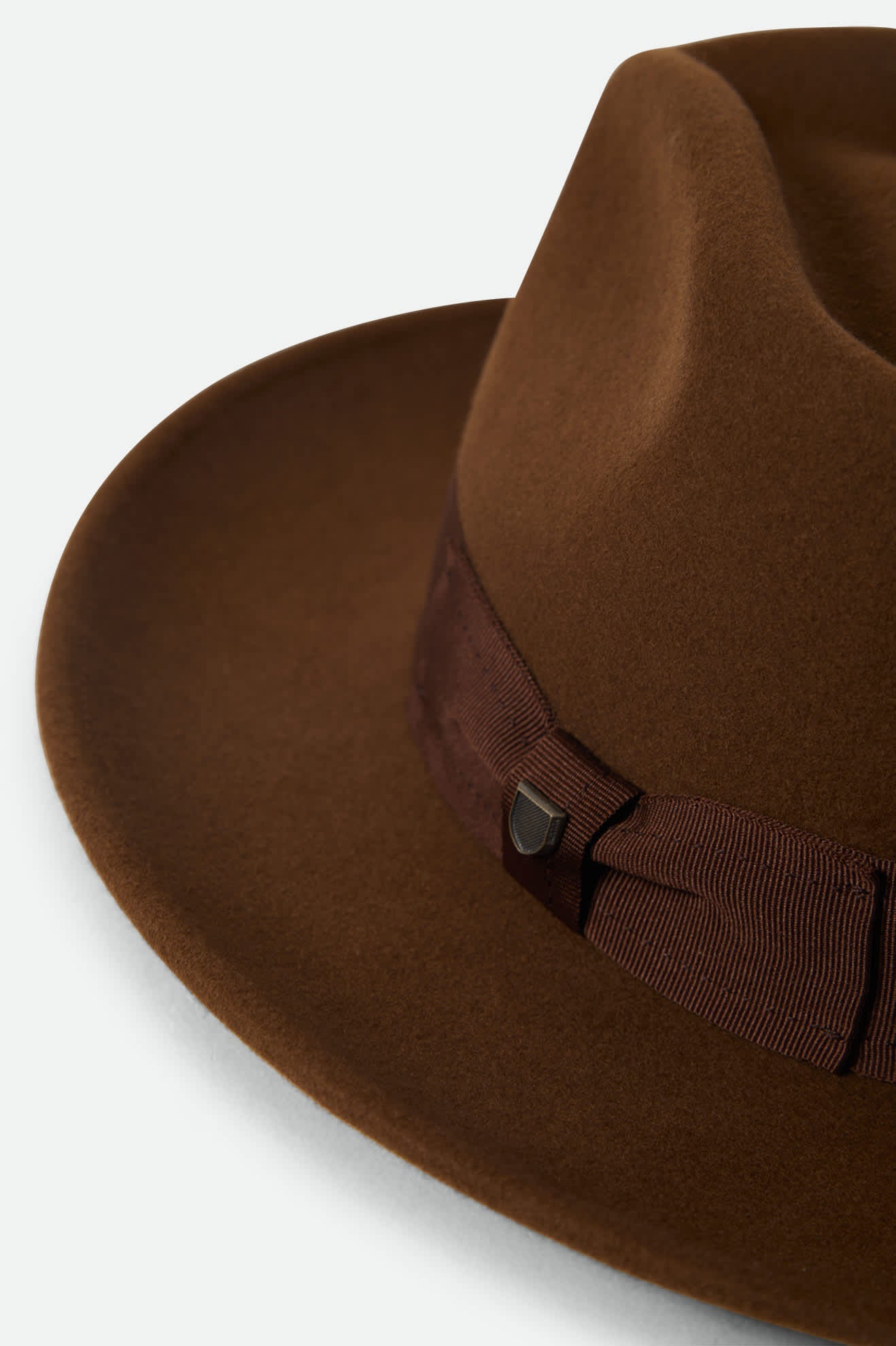 Unisex Swindle Convertabrim Fedora in Coffee/Light Brown