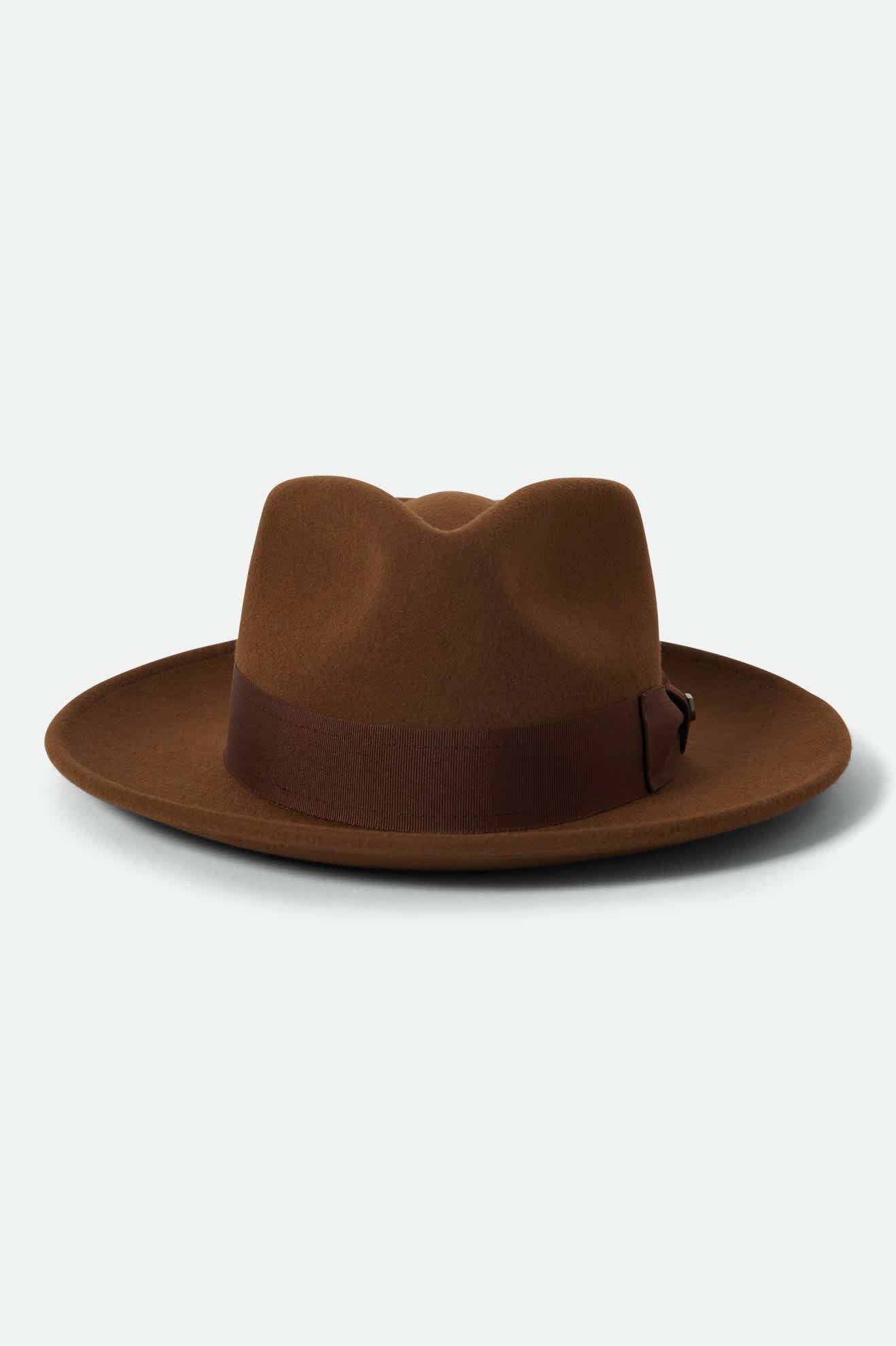 Unisex Swindle Convertabrim Fedora in Coffee/Light Brown
