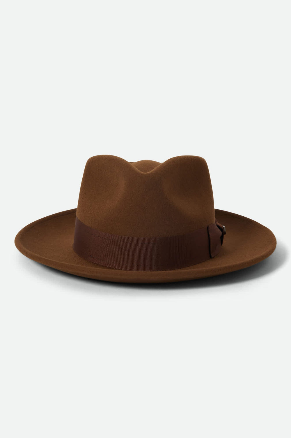 Unisex Swindle Convertabrim Fedora in Coffee/Light Brown