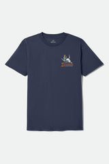 Men's Barren Short Sleeve Standard T-Shirt in Navy
