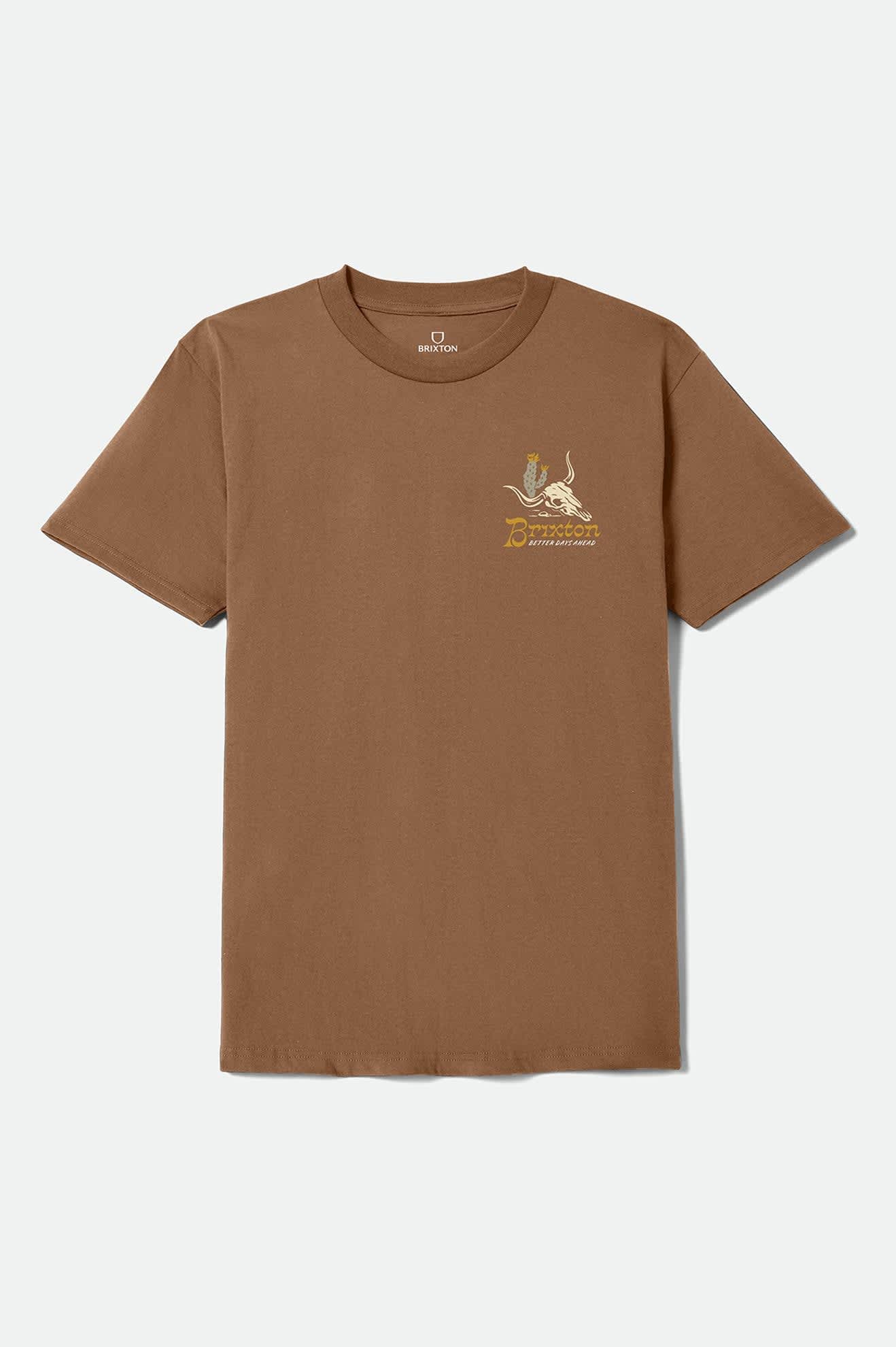Men's Barren Short Sleeve Standard T-Shirt in Brown Sugar