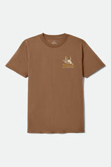 Men's Barren Short Sleeve Standard T-Shirt in Brown Sugar