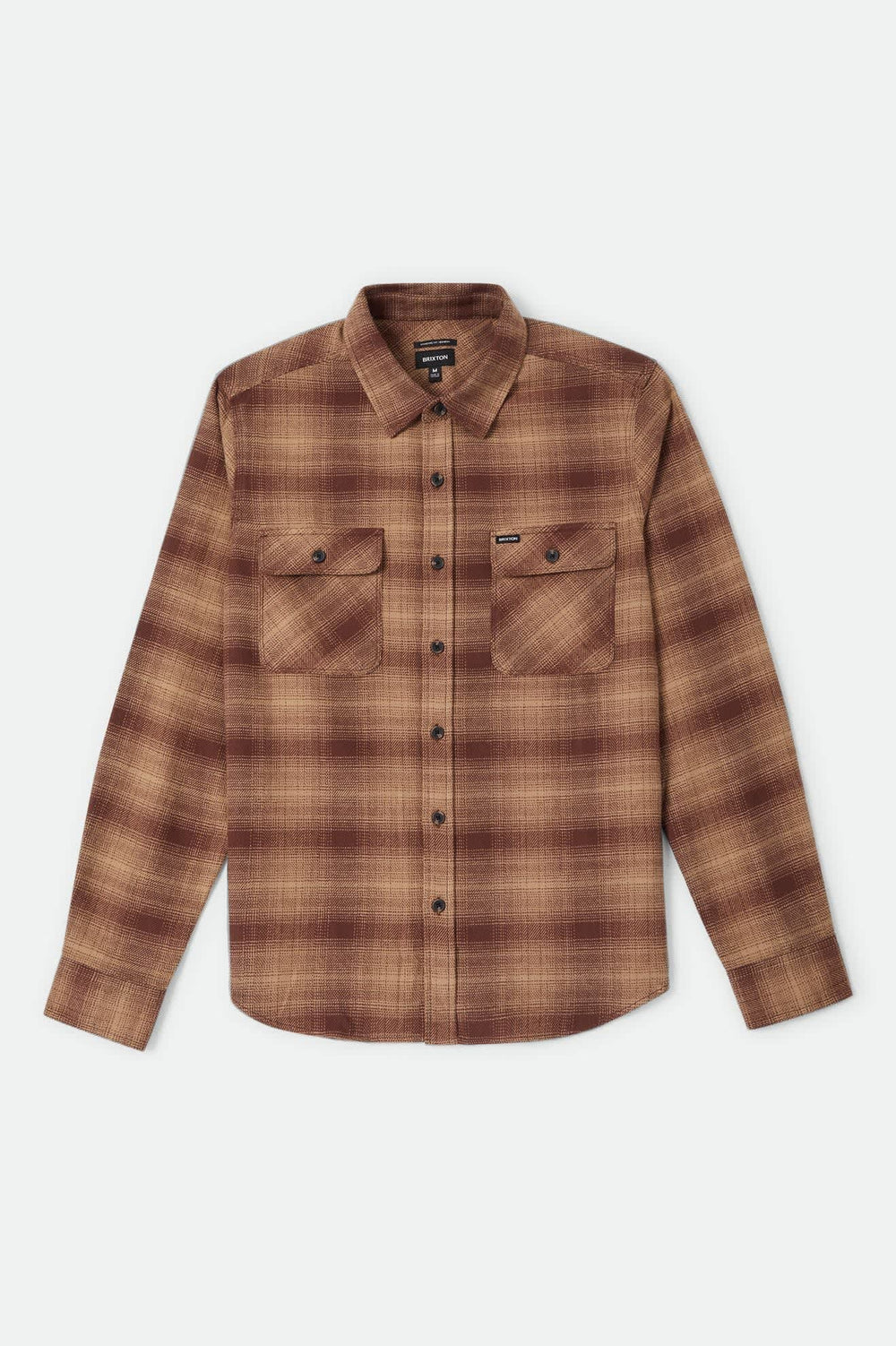 Men's Bowery Flannel in Chocolate/Khaki