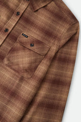 Men's Bowery Flannel in Chocolate/Khaki
