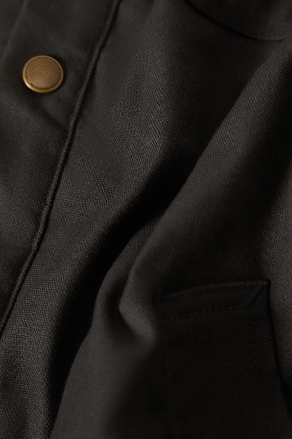 Men's Builders Stretch Long Sleeve Overshirt in Washed Black