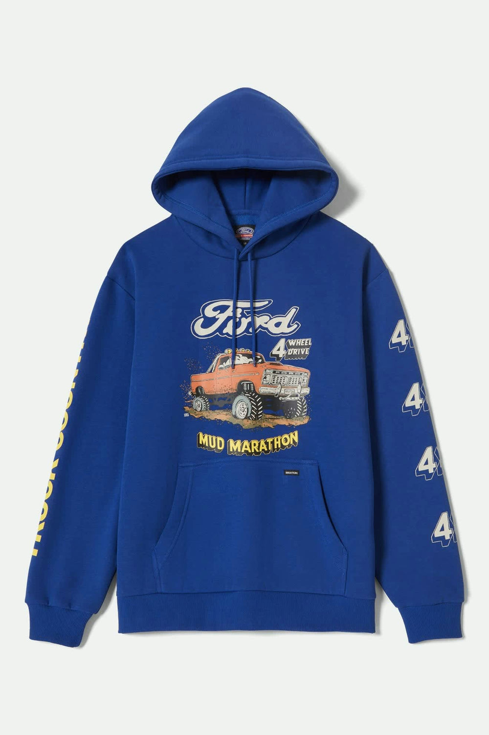 Men's Ford Mud Marathon Relaxed Fleece Hoodie in Ford Blue
