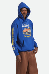 Men's Ford Mud Marathon Relaxed Fleece Hoodie in Ford Blue