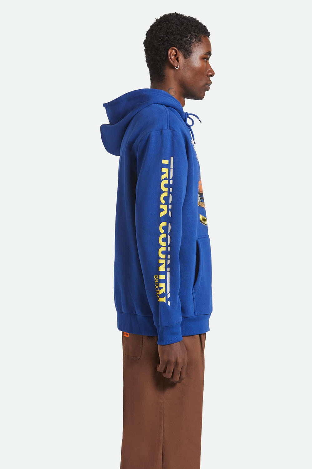 Men's Ford Mud Marathon Relaxed Fleece Hoodie in Ford Blue