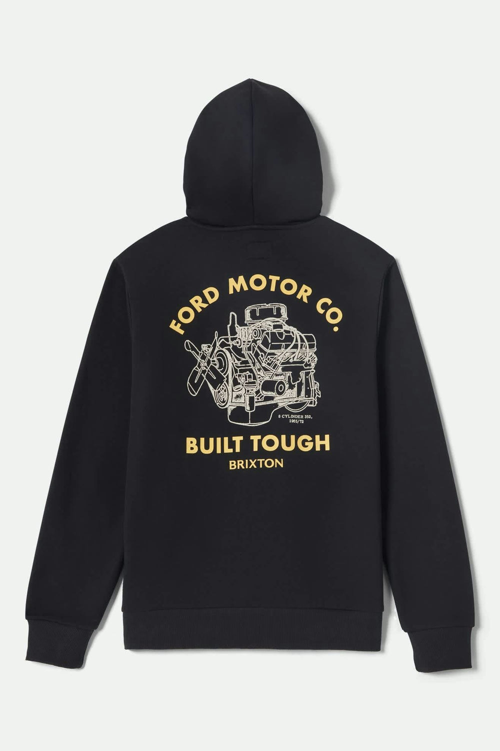 Men's Ford Built Tough Fleece Hoodie in Burnt Rubber