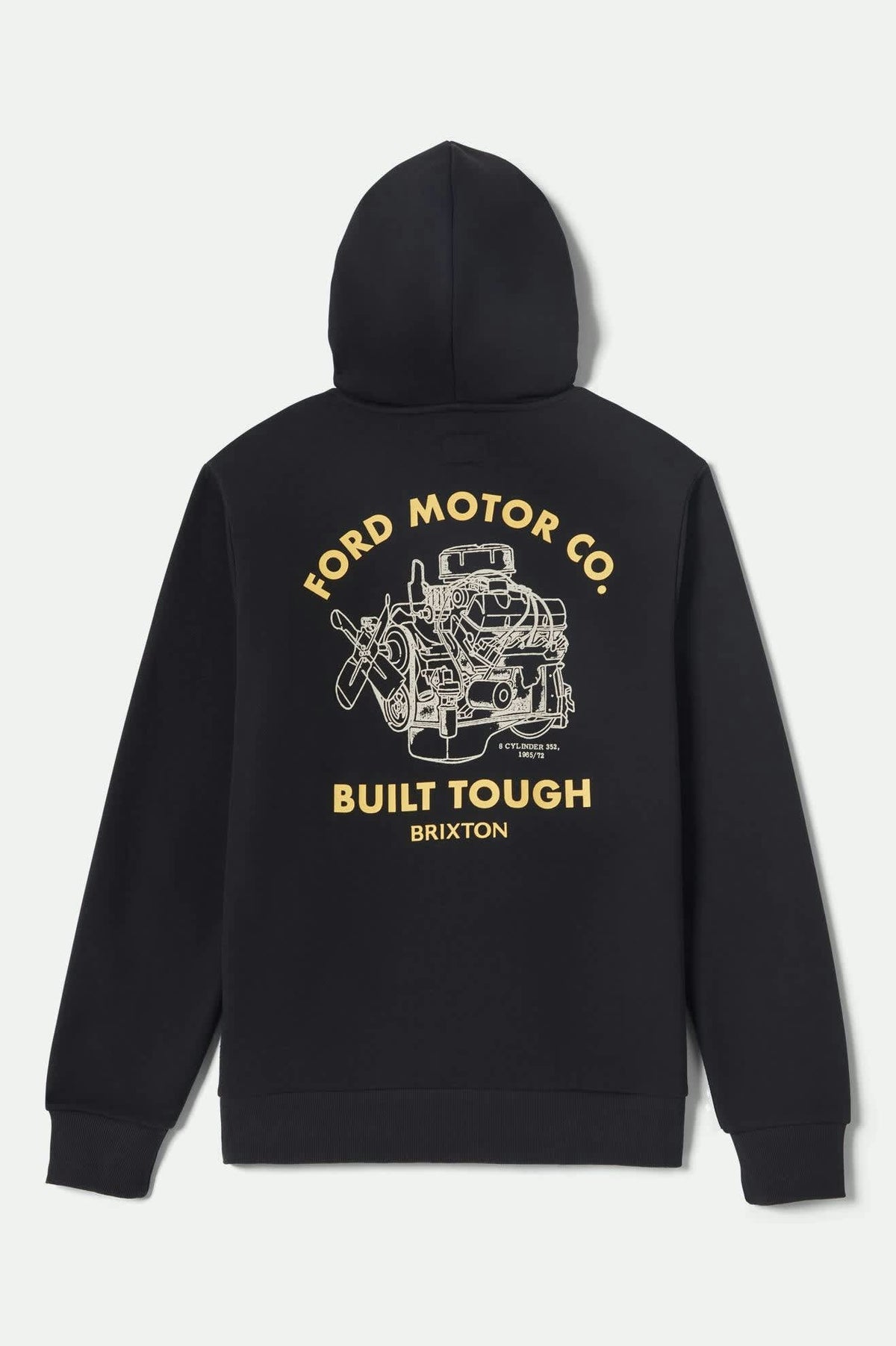 Men's Ford Built Tough Fleece Hoodie in Burnt Rubber