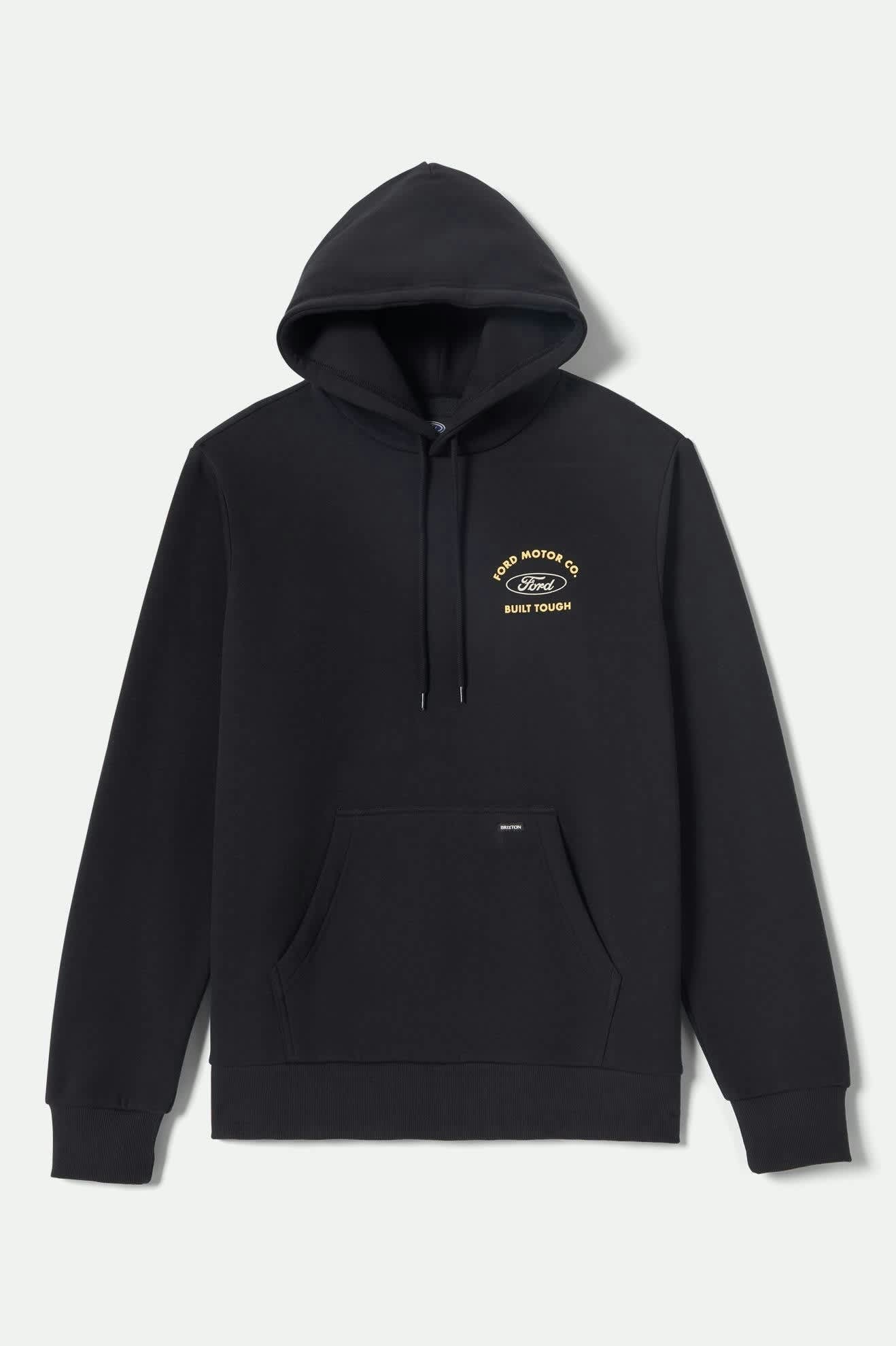 Men's Ford Built Tough Fleece Hoodie in Burnt Rubber