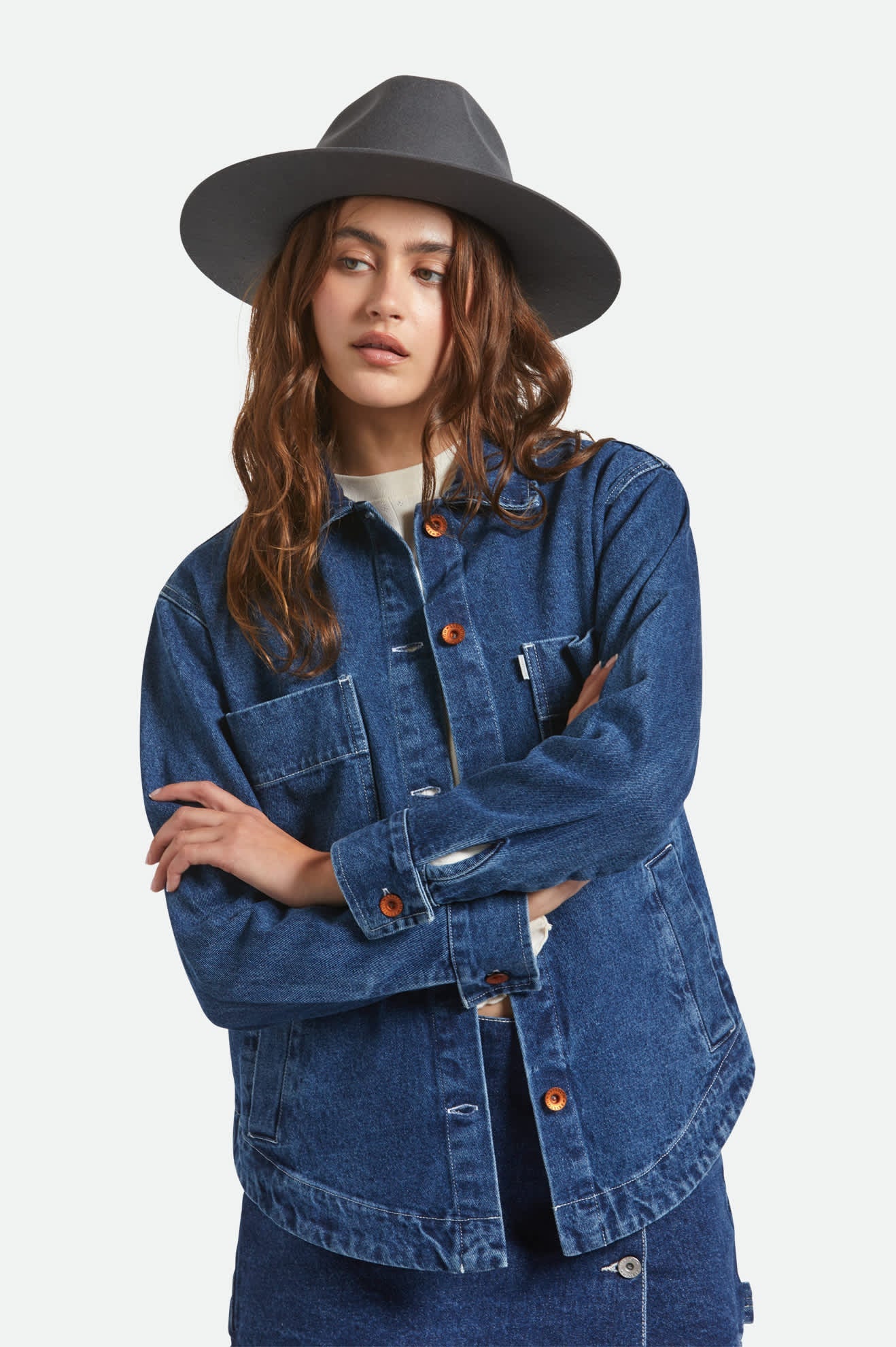 Unisex Hawkins WTHR GUARD™ Cowboy Hat in Asphalt/Brown