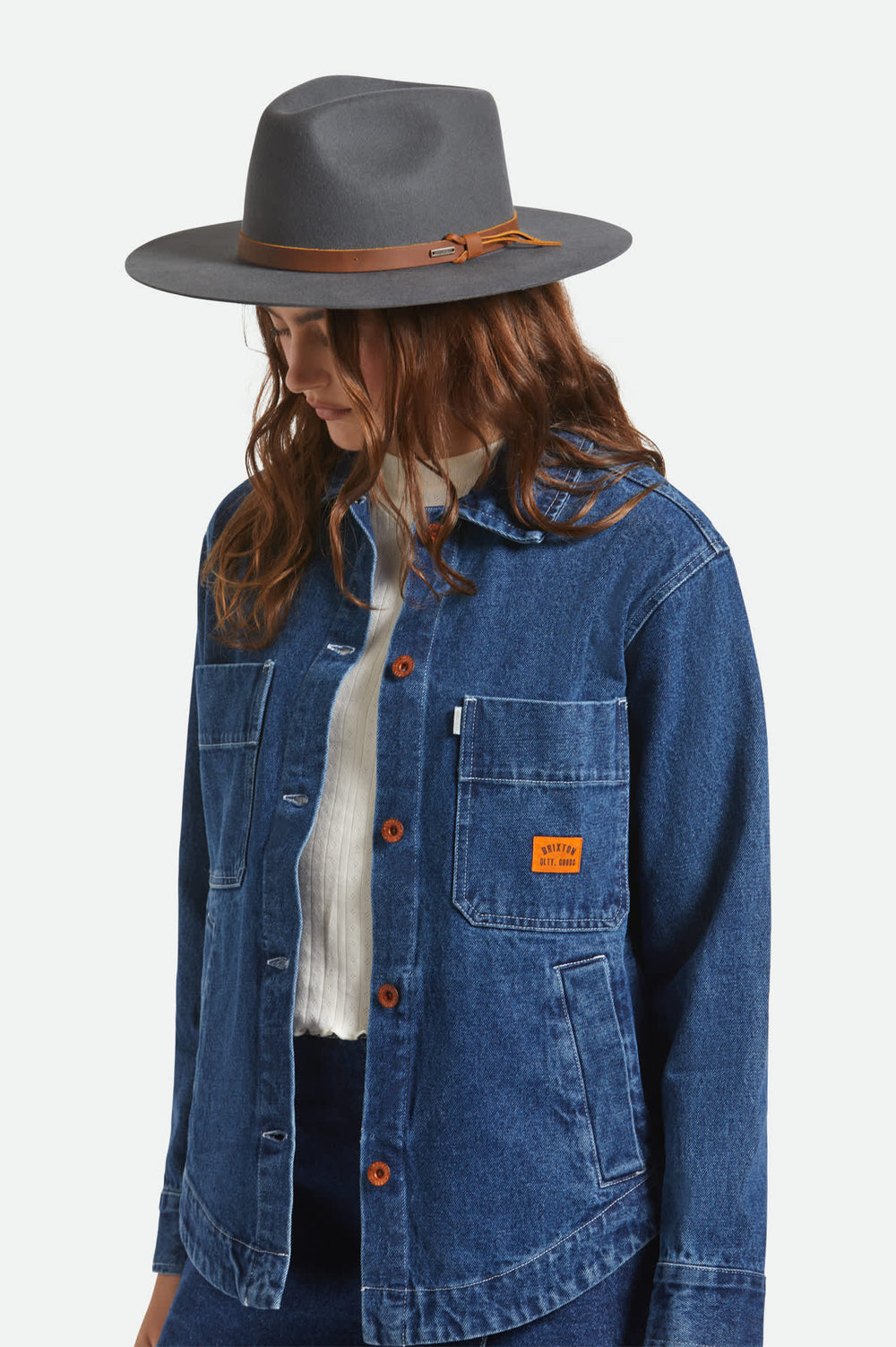 Unisex Hawkins WTHR GUARD™ Cowboy Hat in Asphalt/Brown