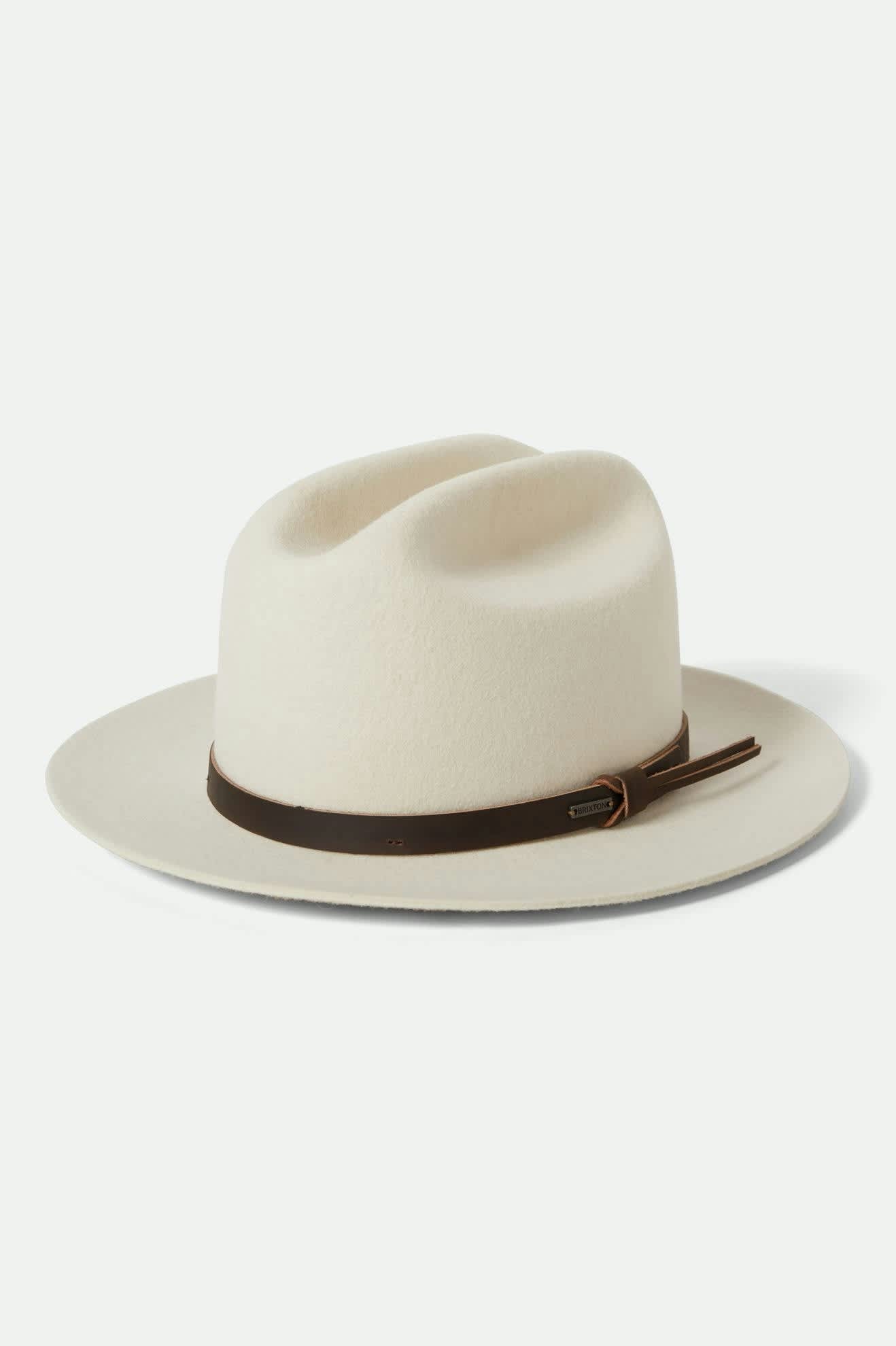 Unisex Hitch Ranch Fedora in Off White