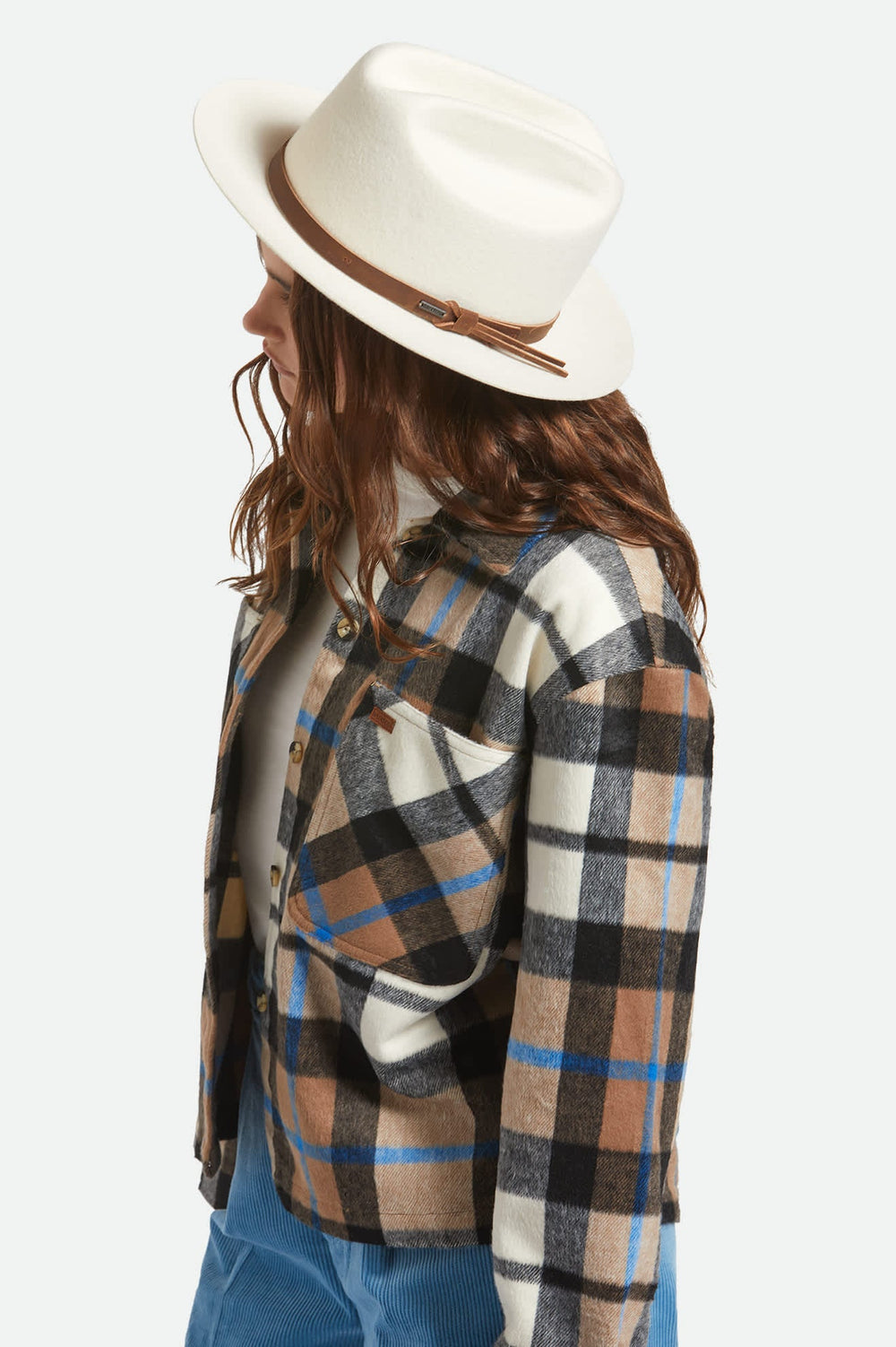 Unisex Hitch Ranch Fedora in Off White
