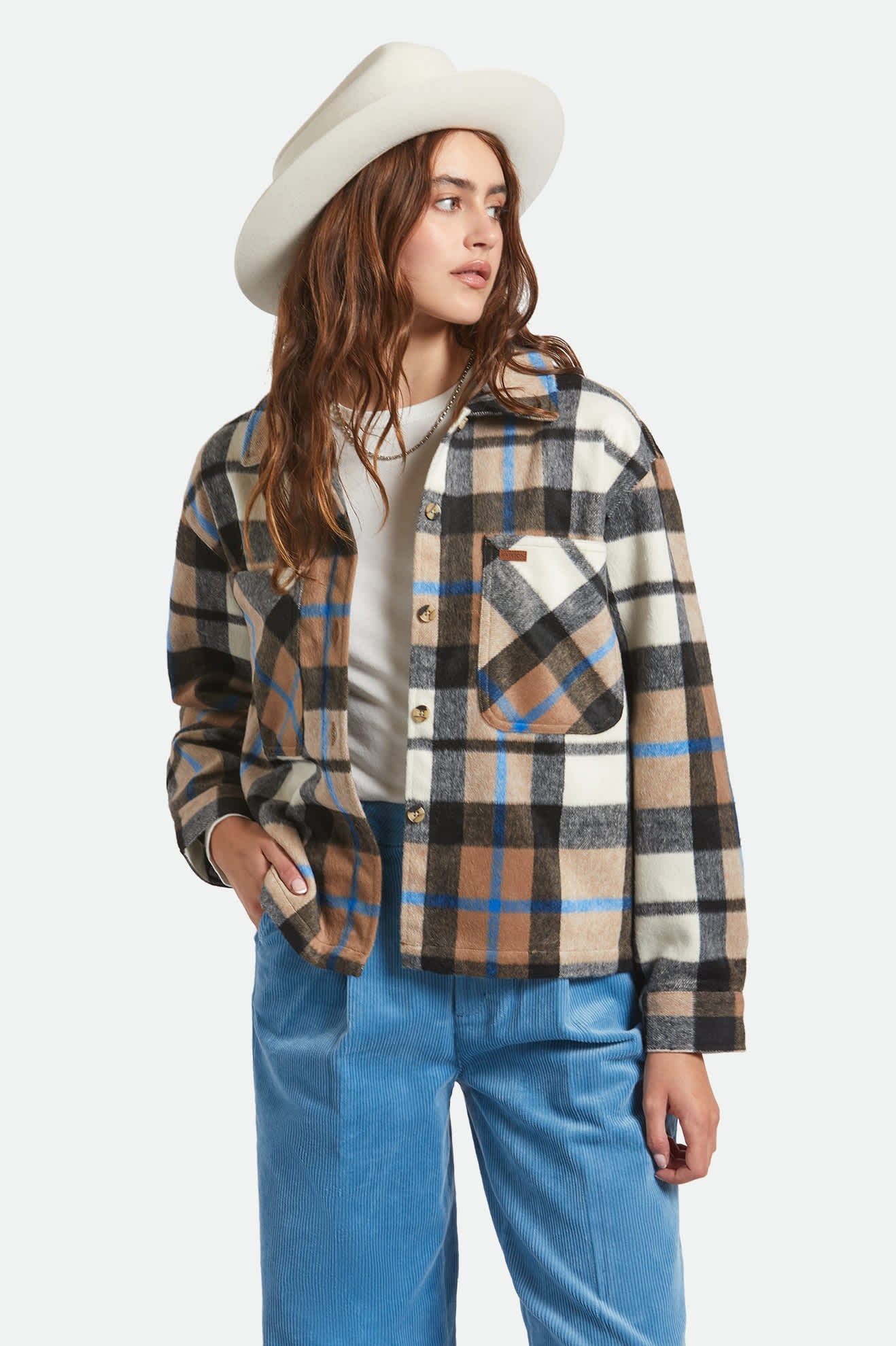 Unisex Hitch Ranch Fedora in Off White