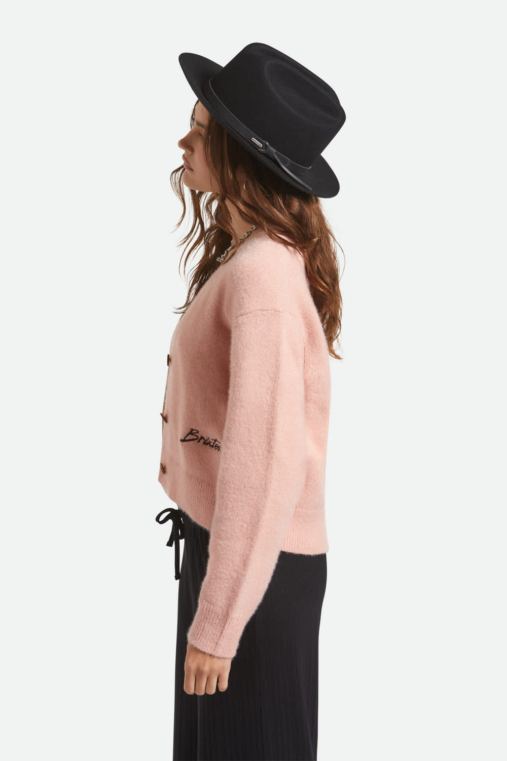 Unisex Hitch Ranch Fedora in Black/Black