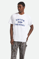 Men's Ford Truck Country Short Sleeve Standard T-Shirt in Wimbledon White
