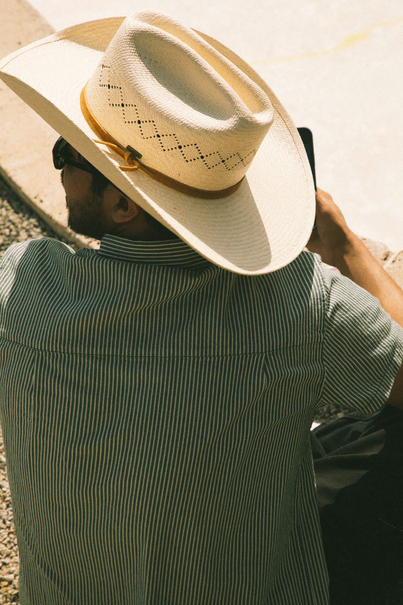 Unisex Laredo Panama Straw Cowboy Hat in Catalina Sand