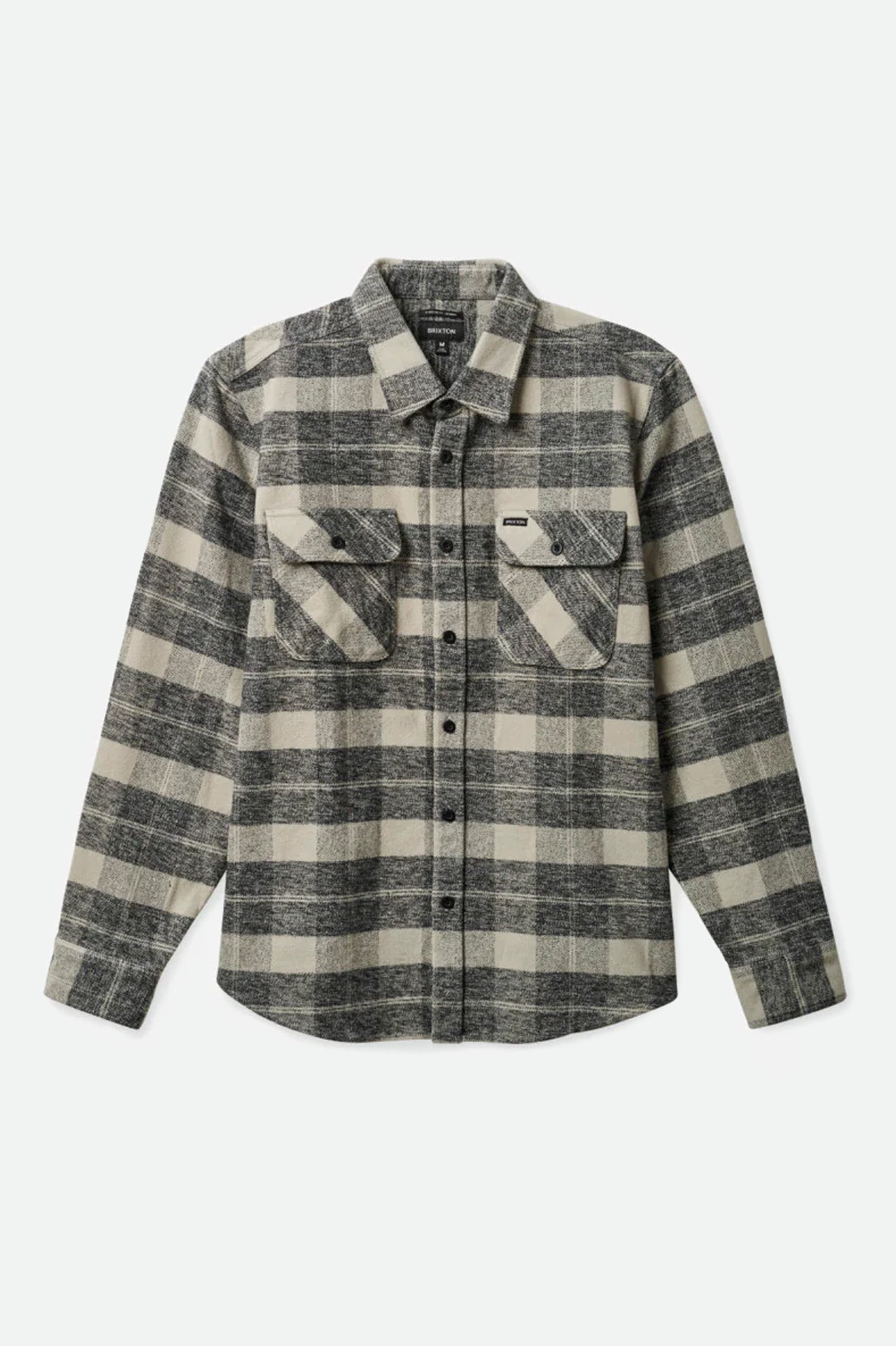 Men's Bowery Heavyweight Flannel in Black/Charcoal