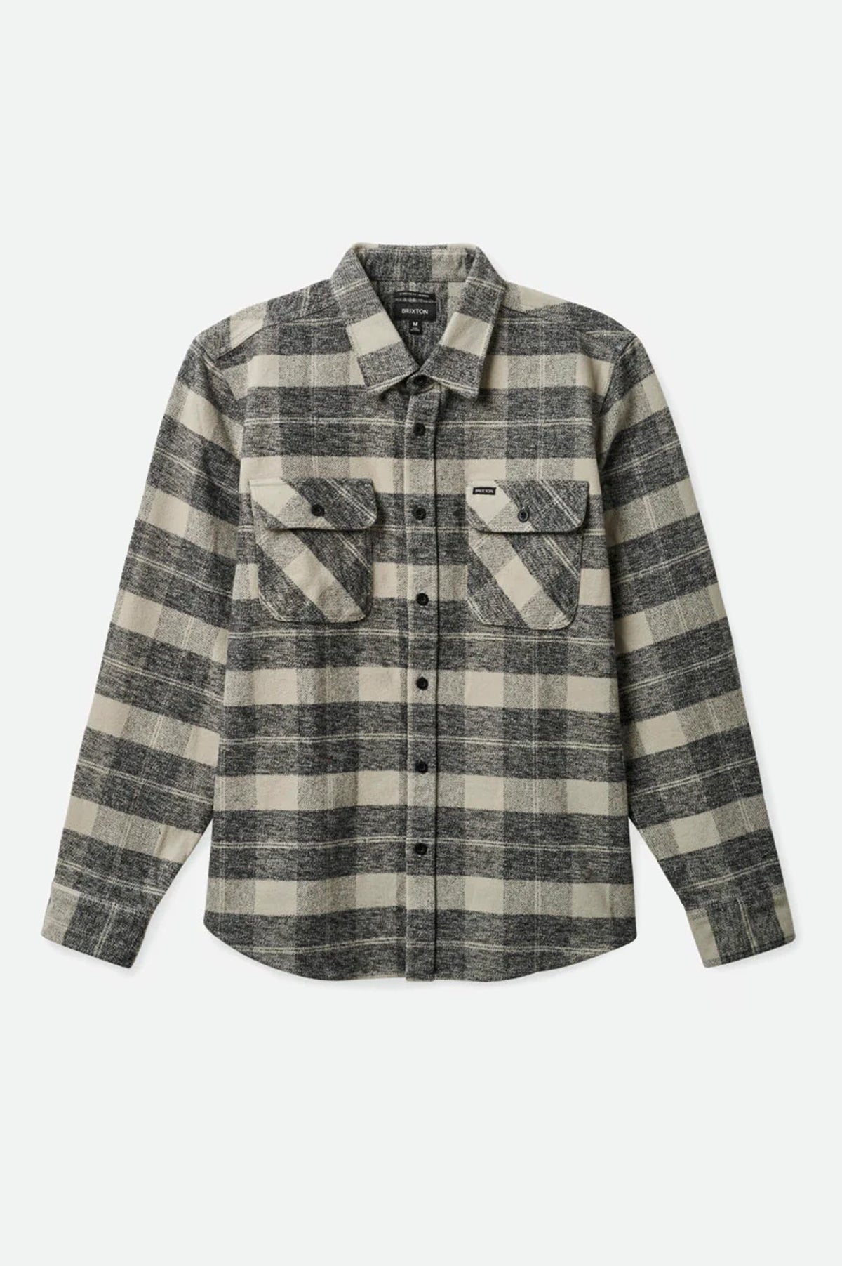 Men's Bowery Heavyweight Flannel in Black/Charcoal