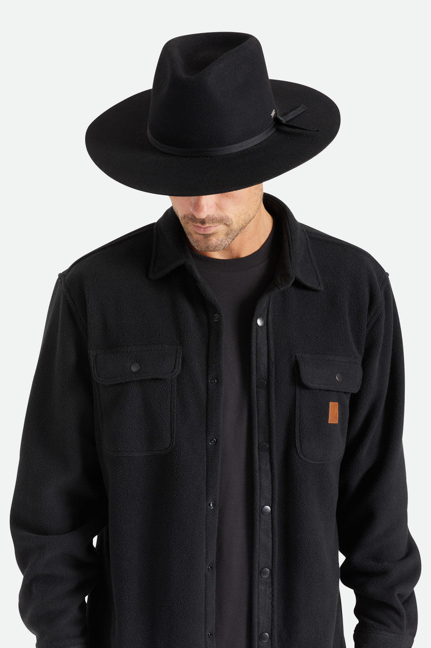 Unisex Cohen Cowboy Hat in Black