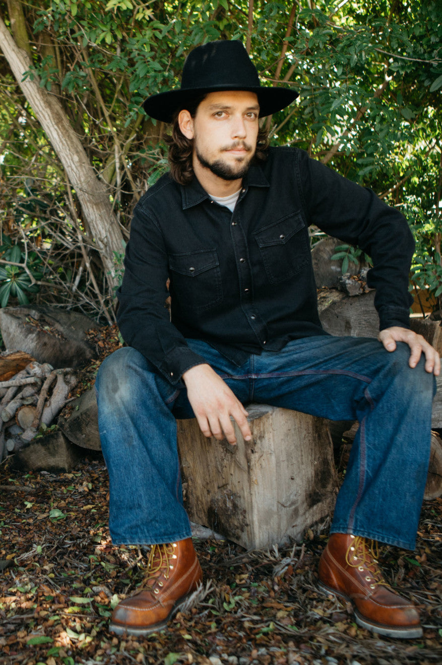 Unisex Cohen Cowboy Hat in Black