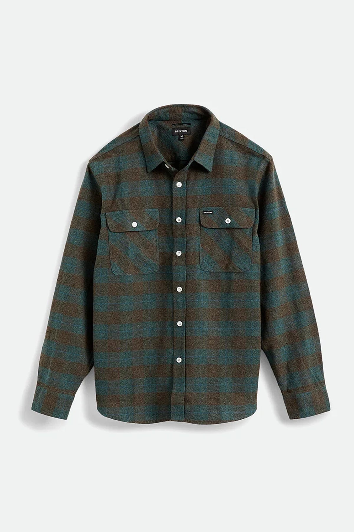 Men's Bowery Long Sleeve Flannel in Ocean