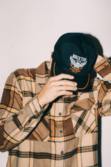 Unisex Waller Snapback in Black