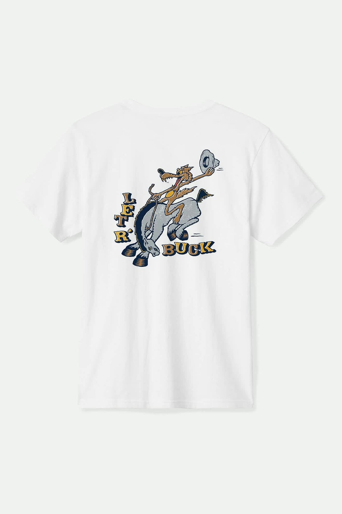 Men's Buck Club Short Sleeve Standard T-Shirt in White