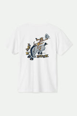 Men's Buck Club Short Sleeve Standard T-Shirt in White