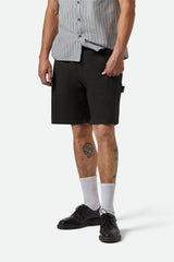 Men's Builders Carpenter Baggy Short in Washed Black