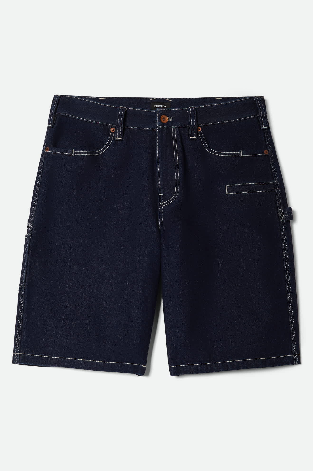 Men's Builders Carpenter Baggy Short in Rinse Denim