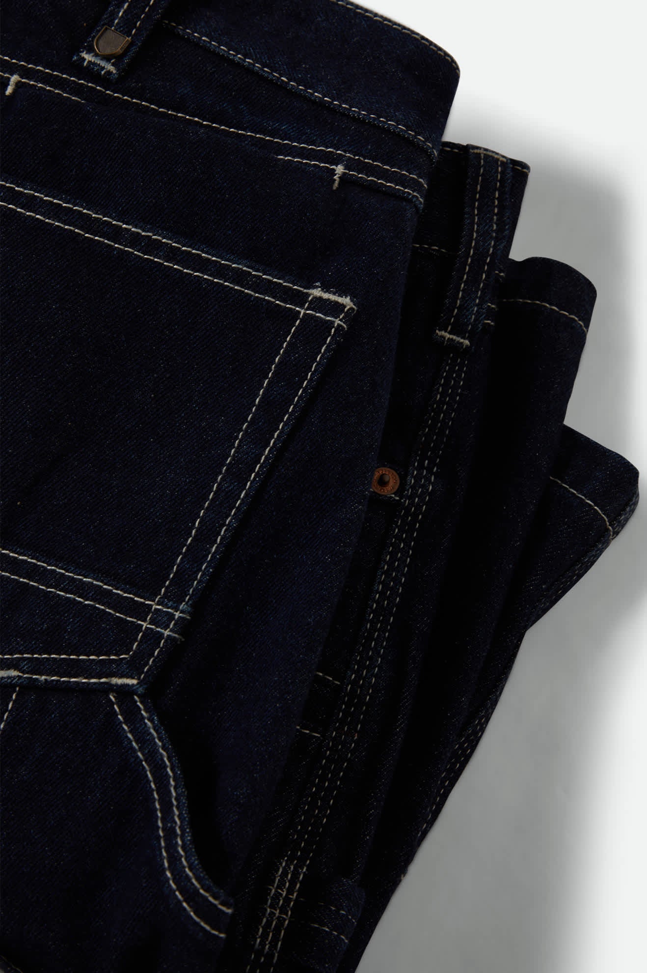 Men's Builders Carpenter Baggy Short in Rinse Denim