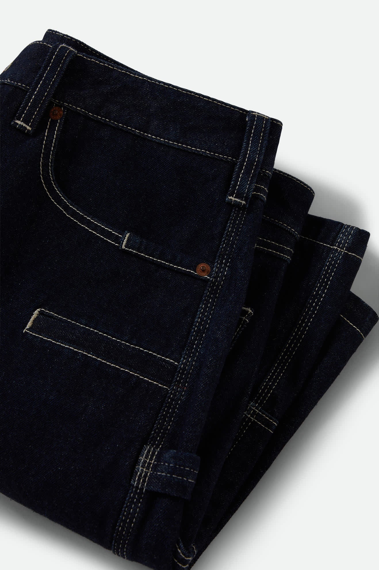 Men's Builders Carpenter Baggy Short in Rinse Denim