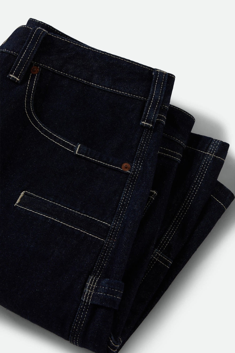 Men's Builders Carpenter Baggy Short in Rinse Denim