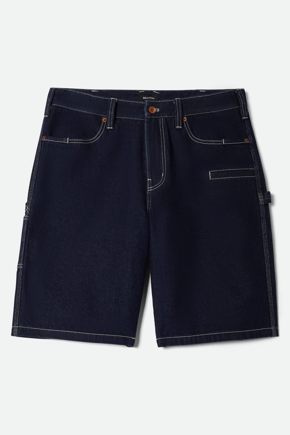 Men's Builders Carpenter Baggy Short in Rinse Denim