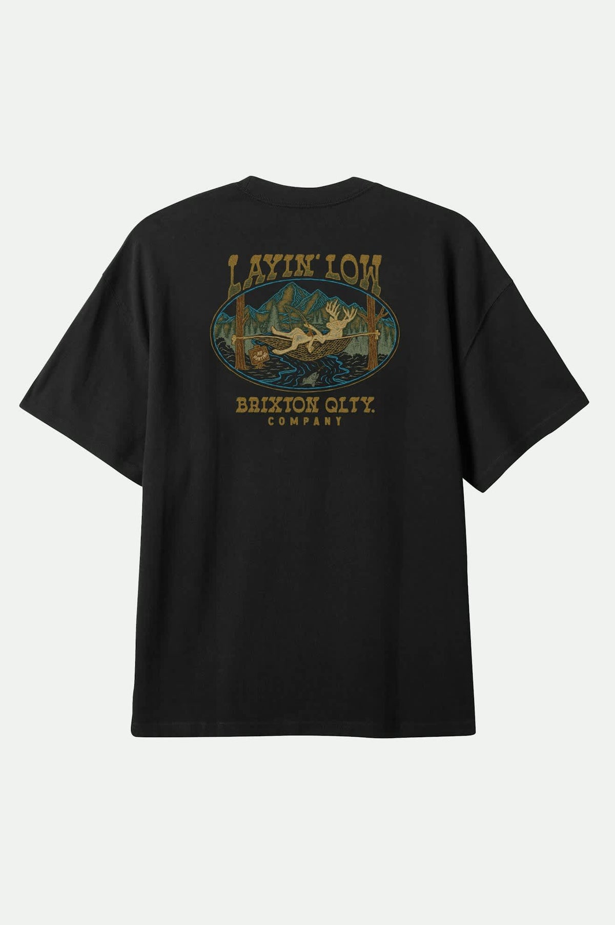 Men's Layin' Low S/S Standard T-Shirt in Black