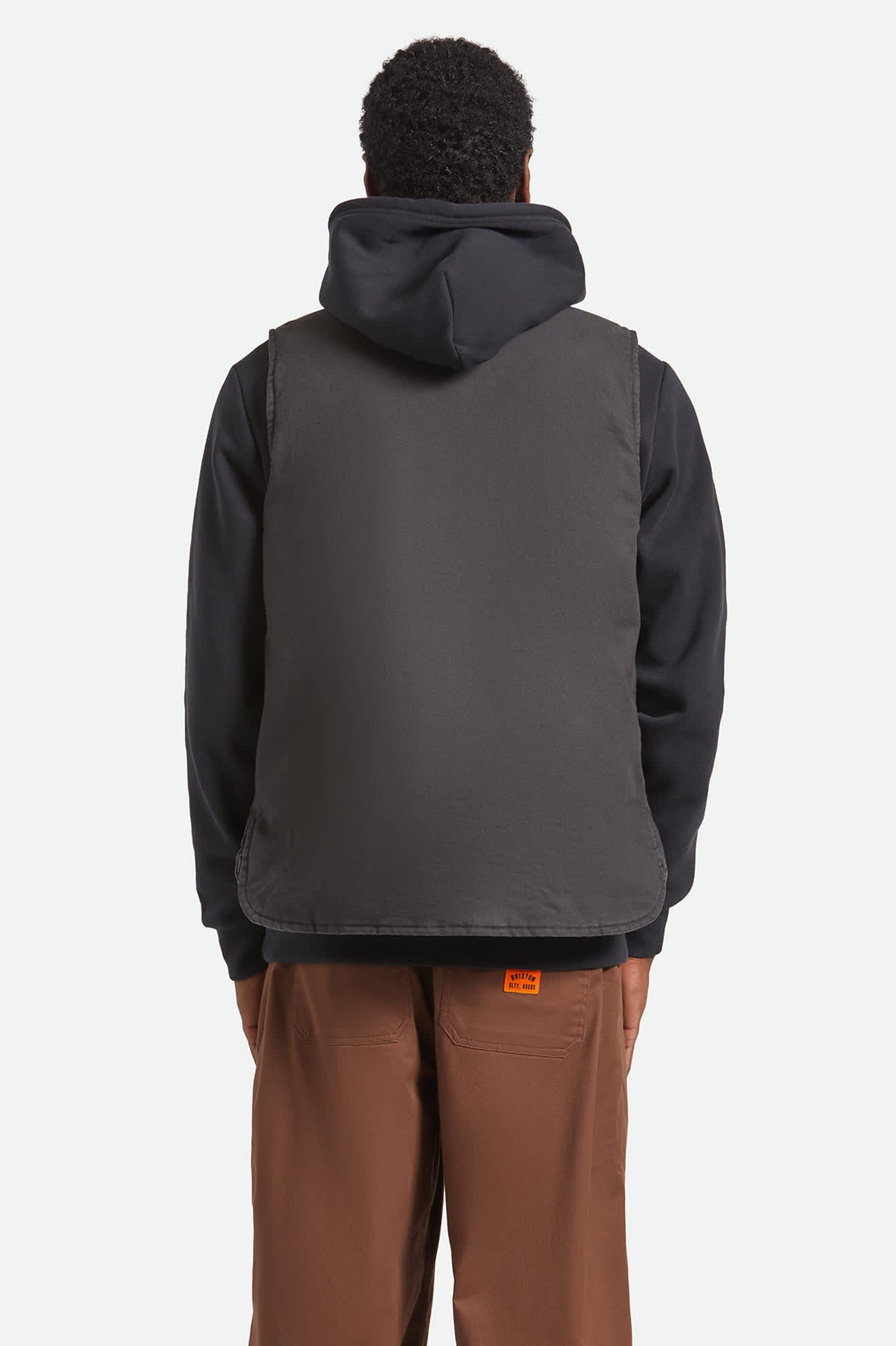 Men's Builders Abraham Reversible Vest in Bark Camo