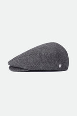 Unisex Hooligan Flat Cap in Grey/Black