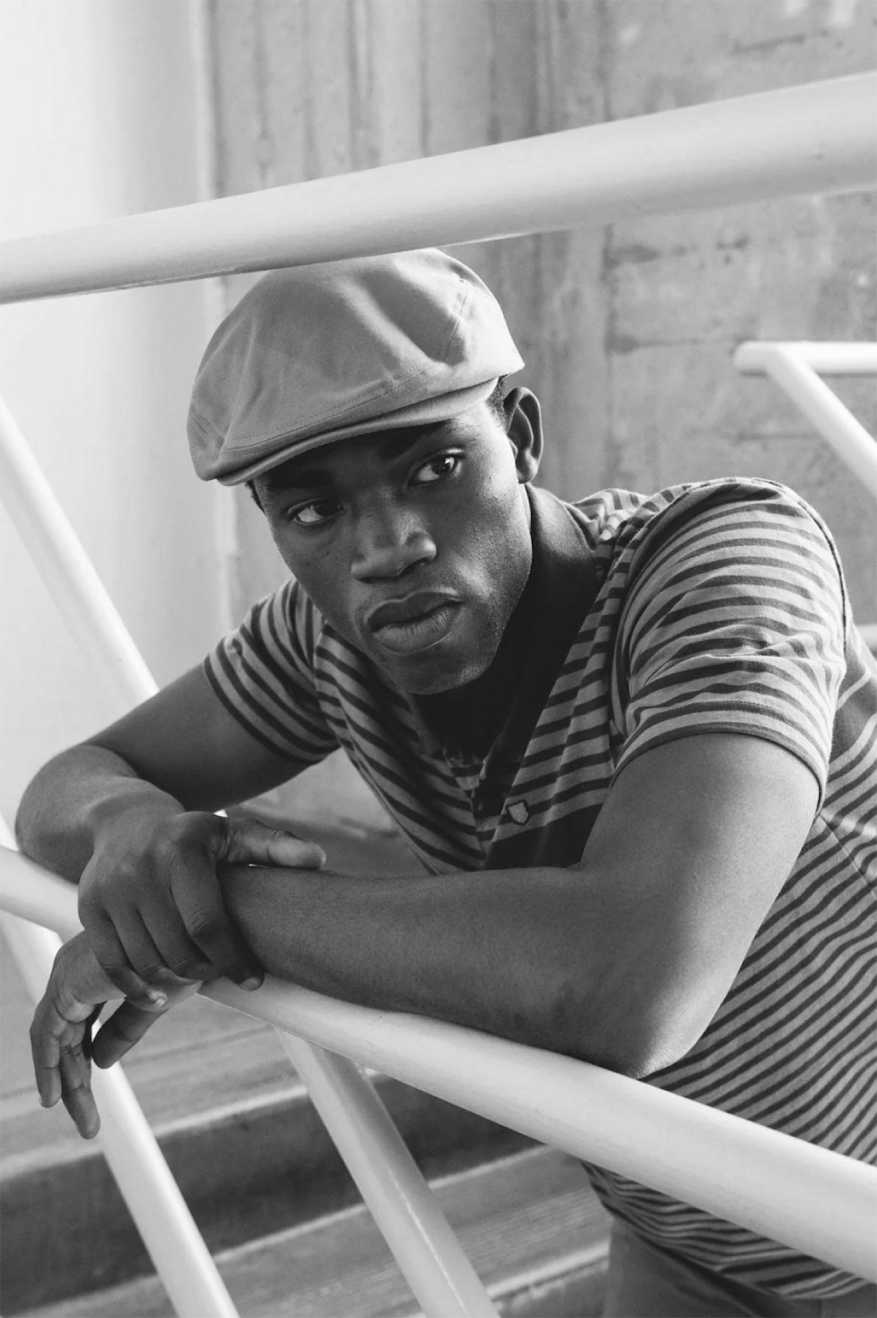 Unisex Hooligan Flat Cap in Grey/Black