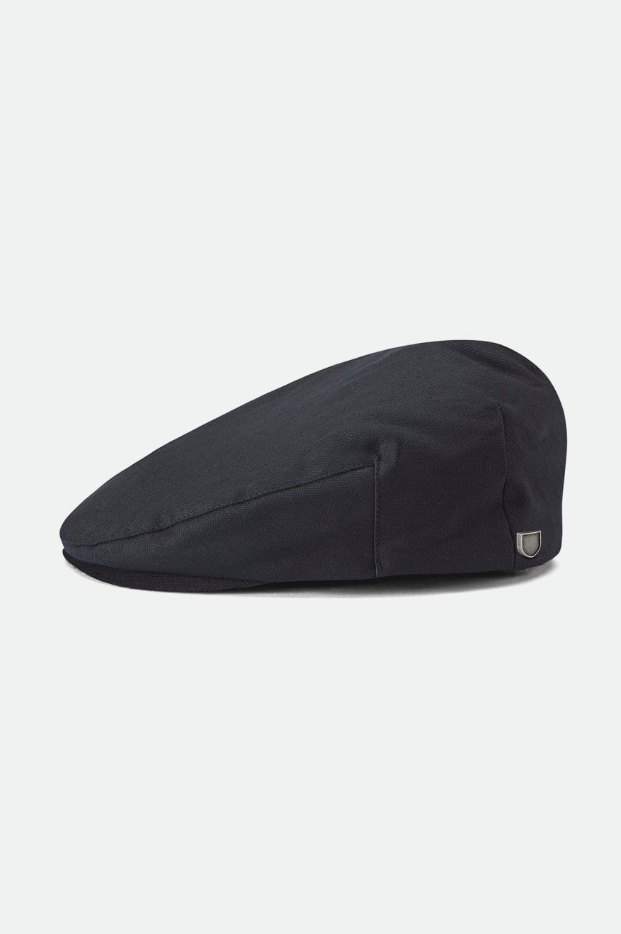 Unisex Hooligan Flat Cap in Black