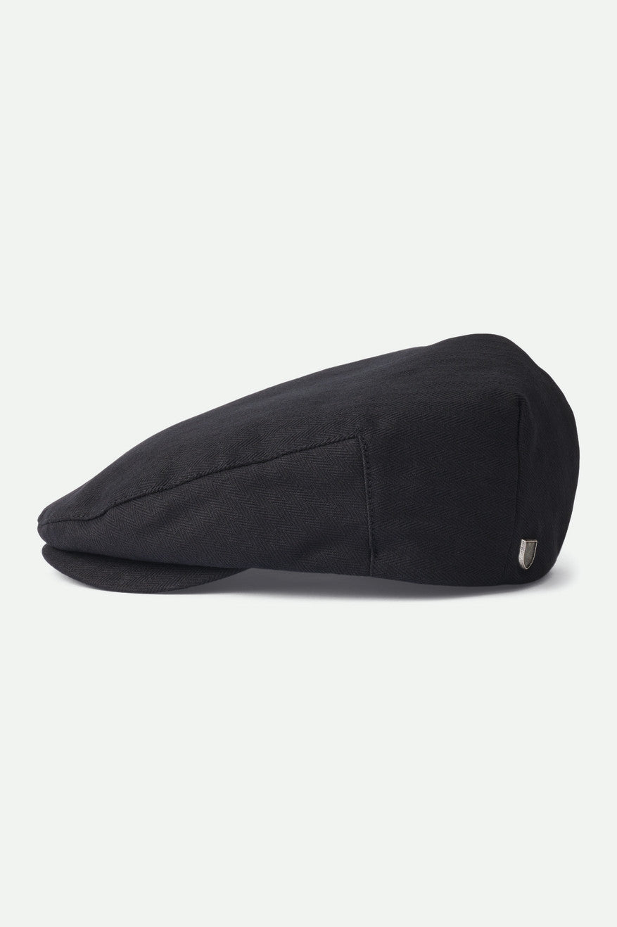 Unisex Hooligan Flat Cap in Black