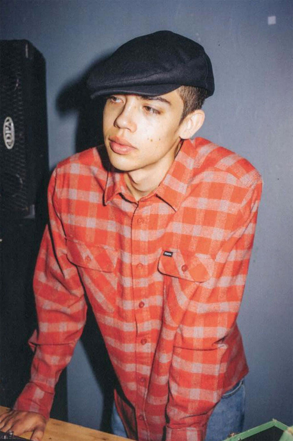 Unisex Hooligan Flat Cap in Black