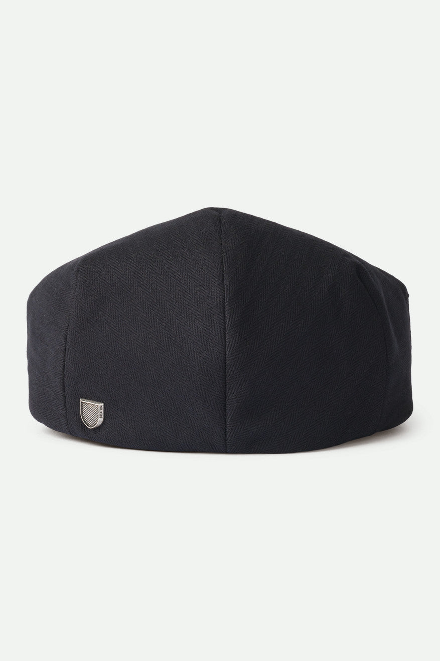 Unisex Hooligan Flat Cap in Black