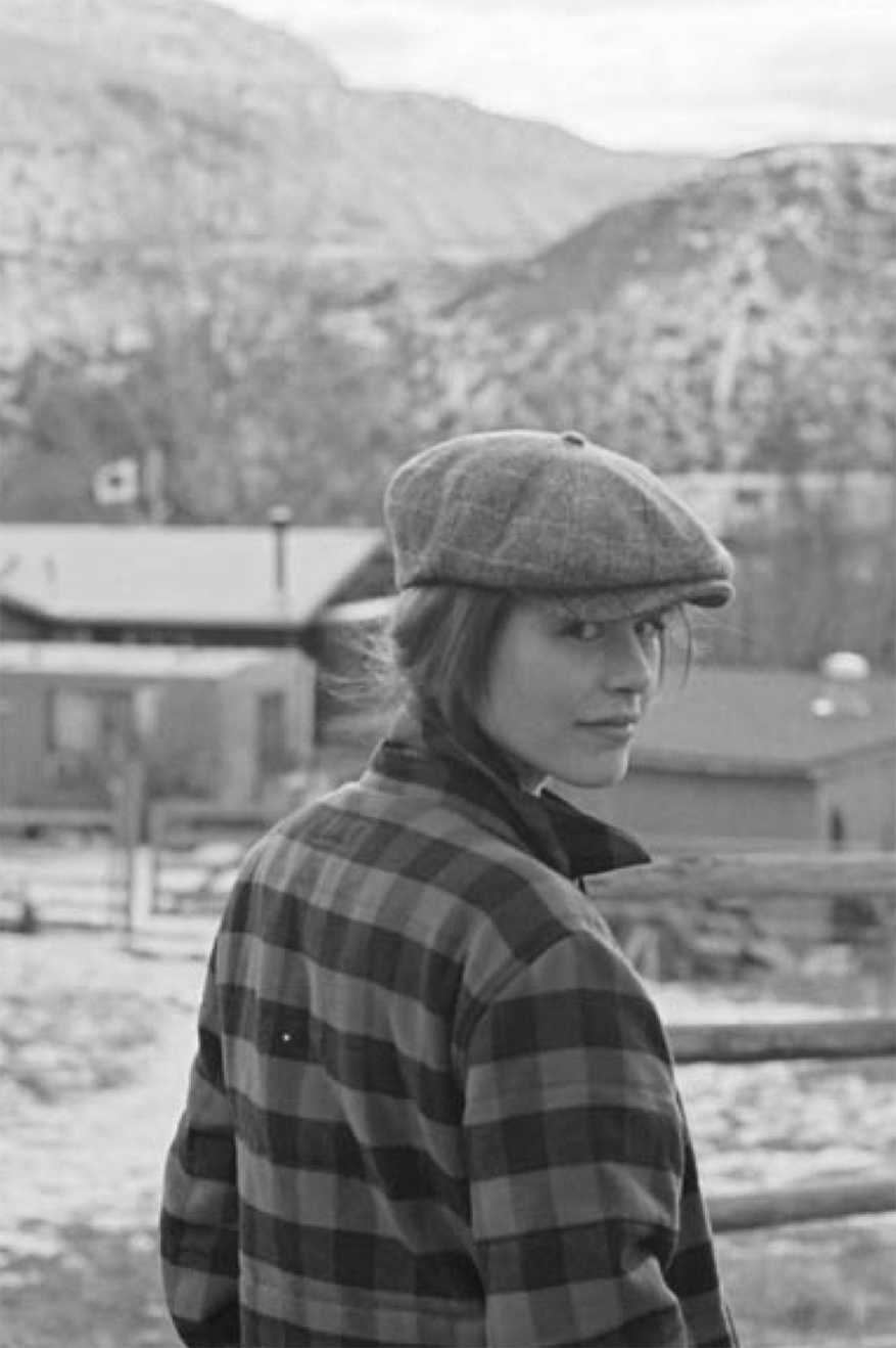 Unisex Brood Newsboy Cap in Brown/Khaki