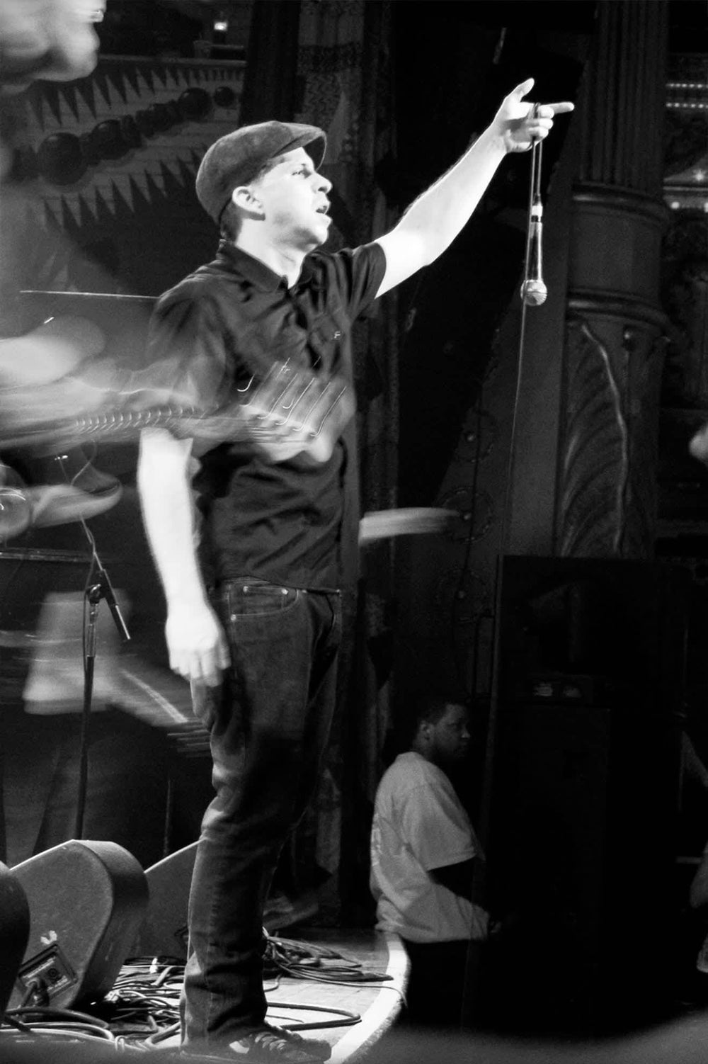 Unisex Brood Newsboy Cap in Brown/Khaki