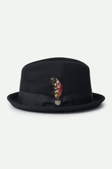 Unisex Gain Fedora in Black